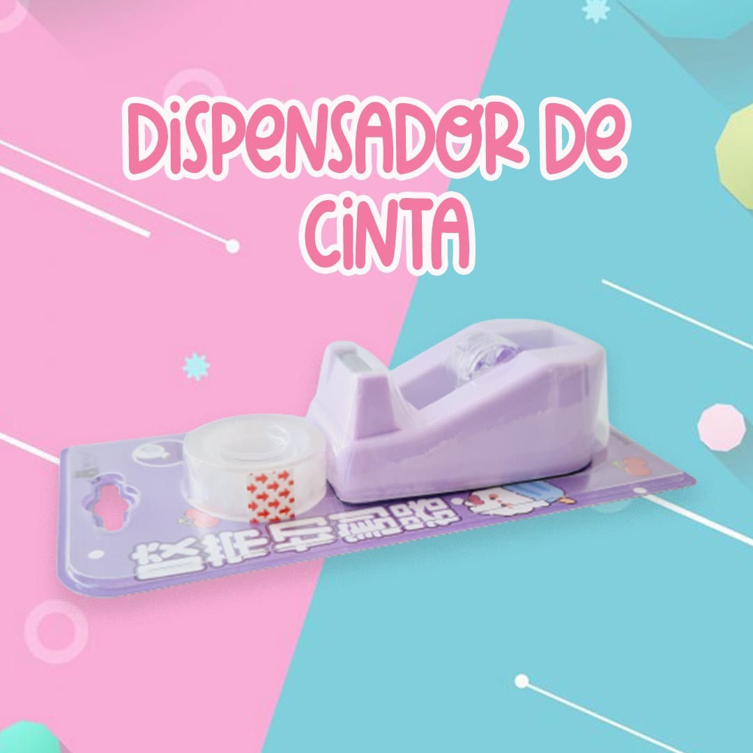DISPENSADOR DE ESCRITORIO PARA CINTA LILA