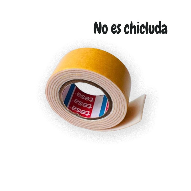 CINTA DOBLE CARA 3D 18MM X 1M