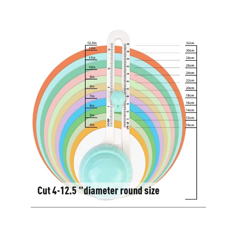 CORTADOR DE CIRCULOS ROTATORIO ROSA