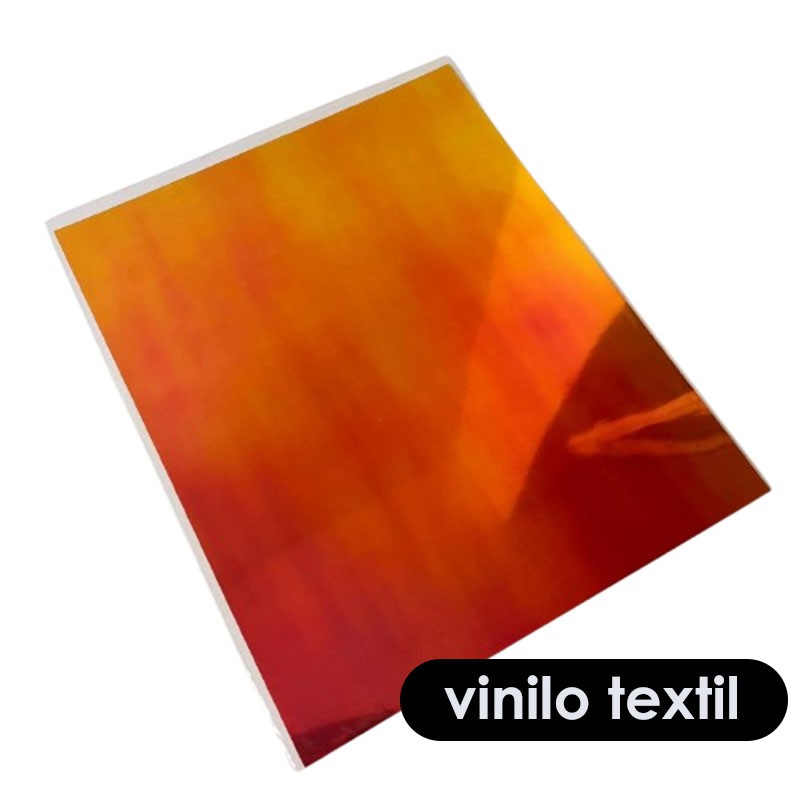 VINILO TEXTIL DURAZNO HOLOGRAFICO 25cm X 30,5cm (1 PC)