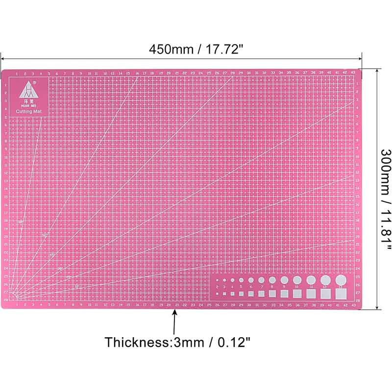 TAPETE DE CORTE ROSA A3 (45cm x 30cm)