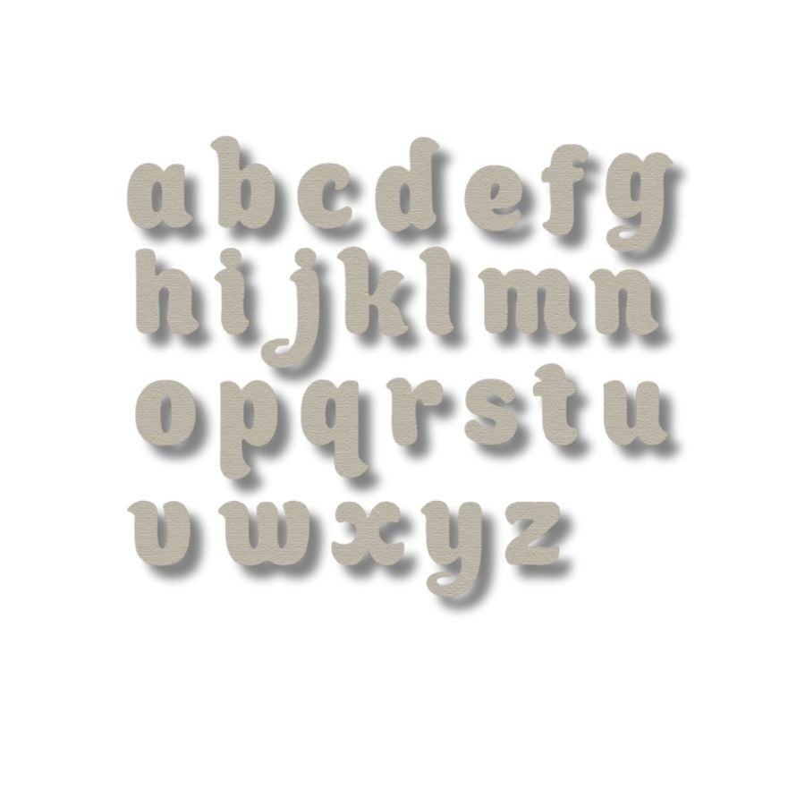 SET DE TROQUELES ABECEDARIO EN MINUSCULA (26 PCS)