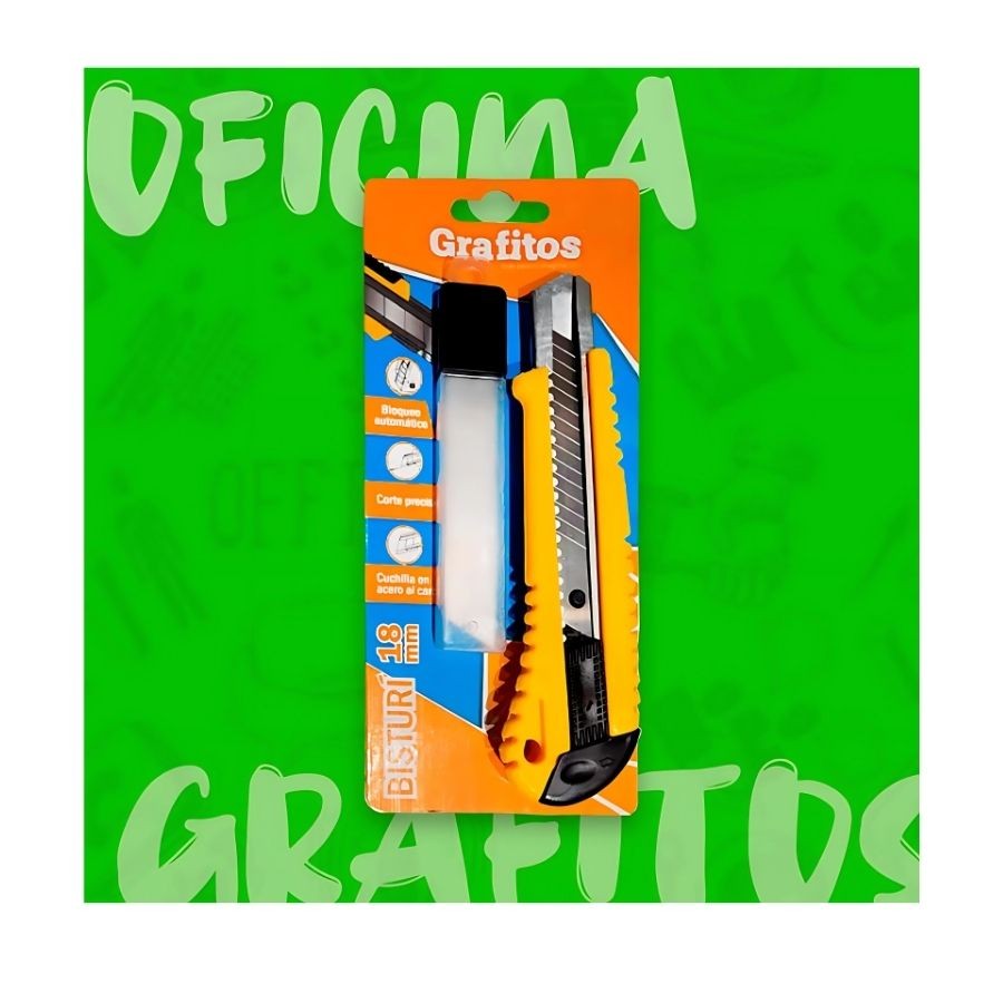 BISTURI INDUSTRIAL GRAFITO CON REPUESTO