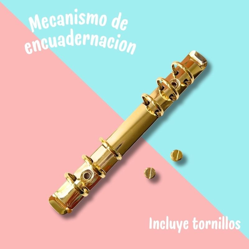 MECANISMO DE 6 ANILLOS DORADO A6