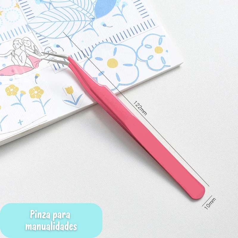 PINZAS DE PUNTA CURVA MAGENTA