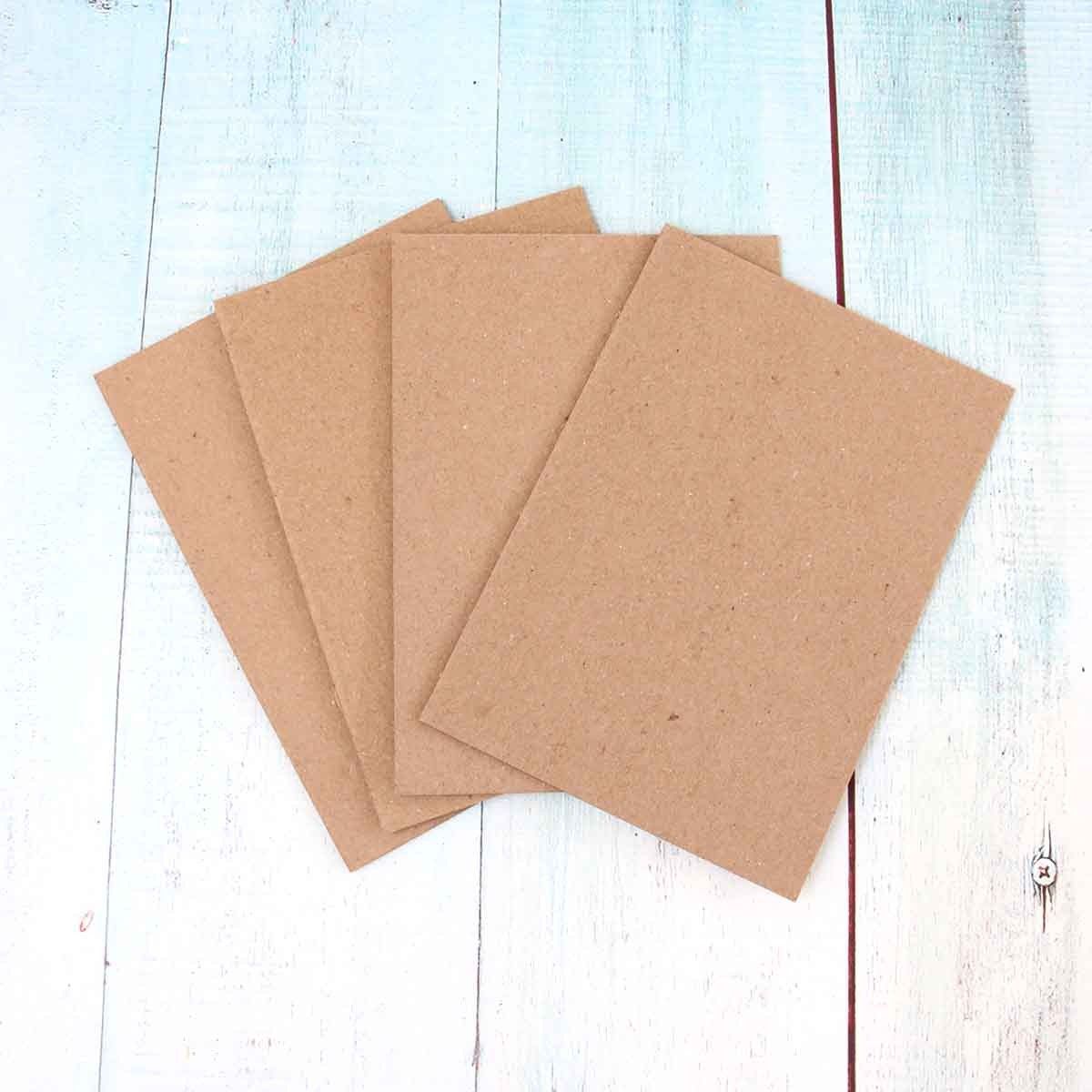 CARTON CHIPBOARD 1MM 14,5cm x 22,1cm (4 pcs)
