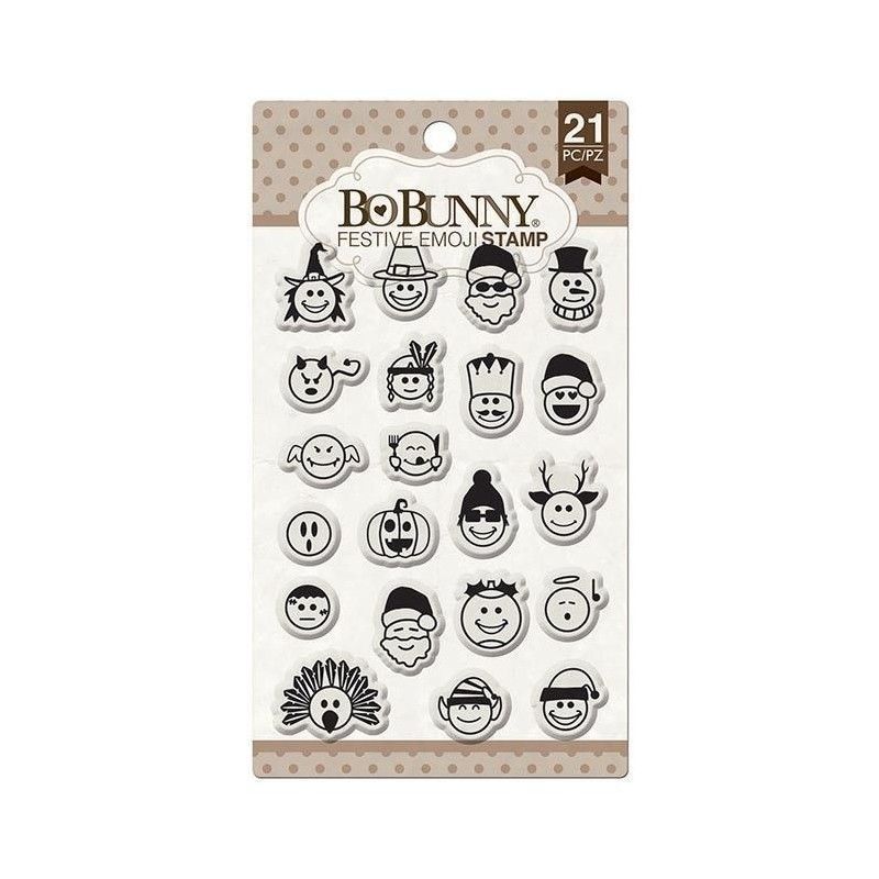 SELLO POSTAL EMOJIS FESTIVOS (21 PCS)