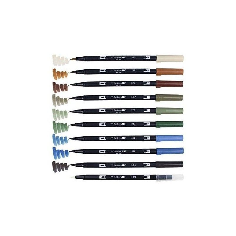 TOMBOW DUAL BRUSH PAISAJES (10 PCS)