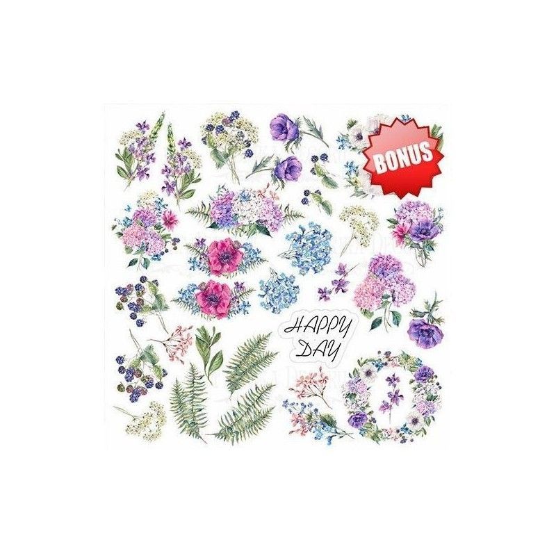 PAPEL SET NIGHT GARDEN 30.5 cm x 30.5 cm (10 PCS)