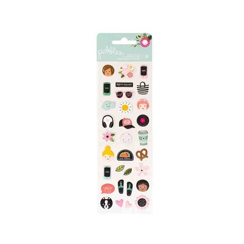 MINI PEGATINAS PUFFY GIRL SQUAD (31 PCS)