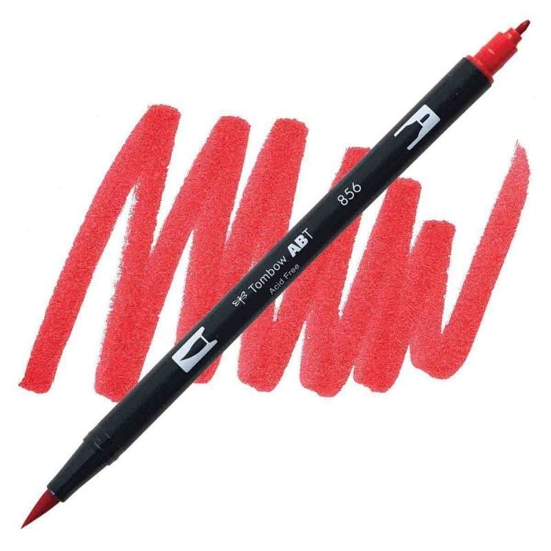 TOMBOW DUAL BRUSH PEN 856 CHINESE RED