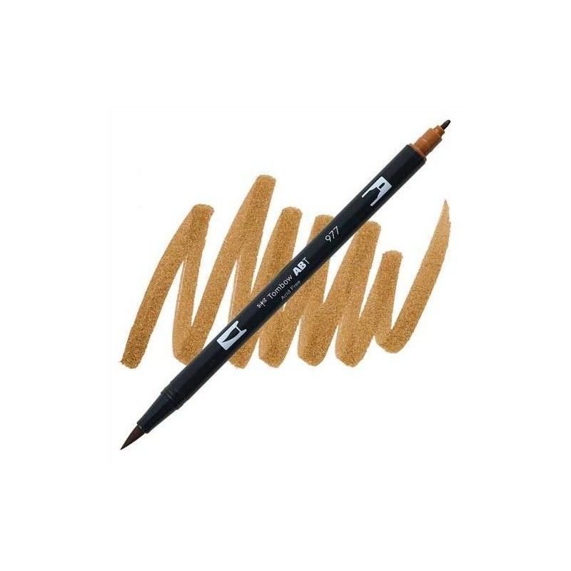 TOMBOW DUAL BRUSH PEN 977 SADDLE BROWN