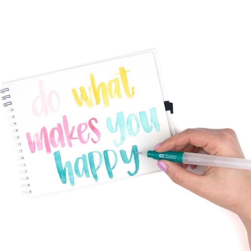 PINCEL CON DEPOSITO DE AGUA PUNTA MEDIANA TOMBOW