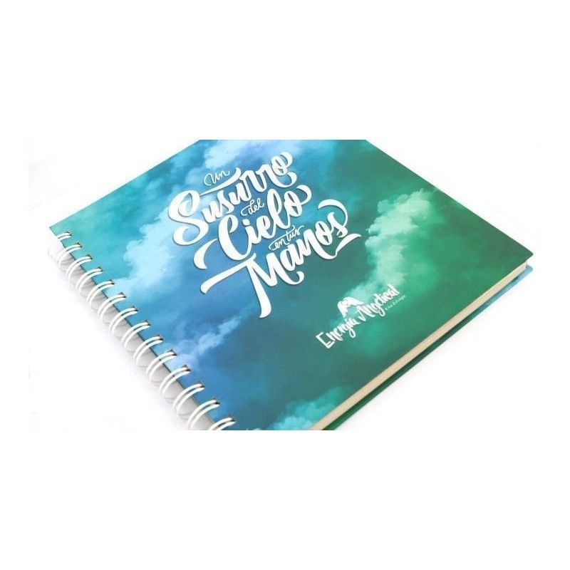 LIBRETA UN SUSURRO DEL CIELO EN TUS MANOS AZUL