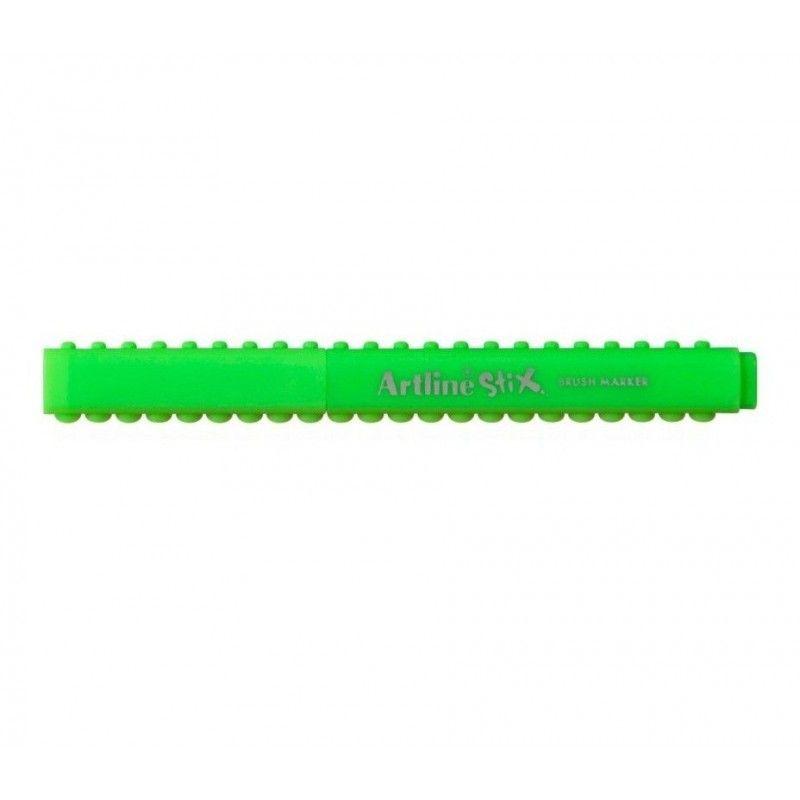 MARCADOR PUNTA PINCEL STIX VERDE FLUO