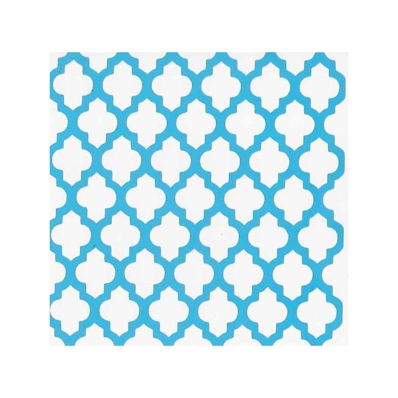 STENCIL REJILLA ORIENTAL (14 X 14 CM)