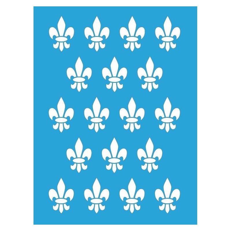STENCIL LIRIO HERALDICO (15 X 20 CM)