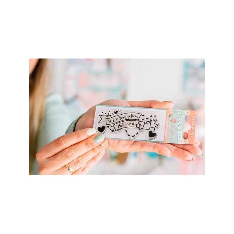 SELLO PEQUENO LOVE STORY - Y FUERON FELICES