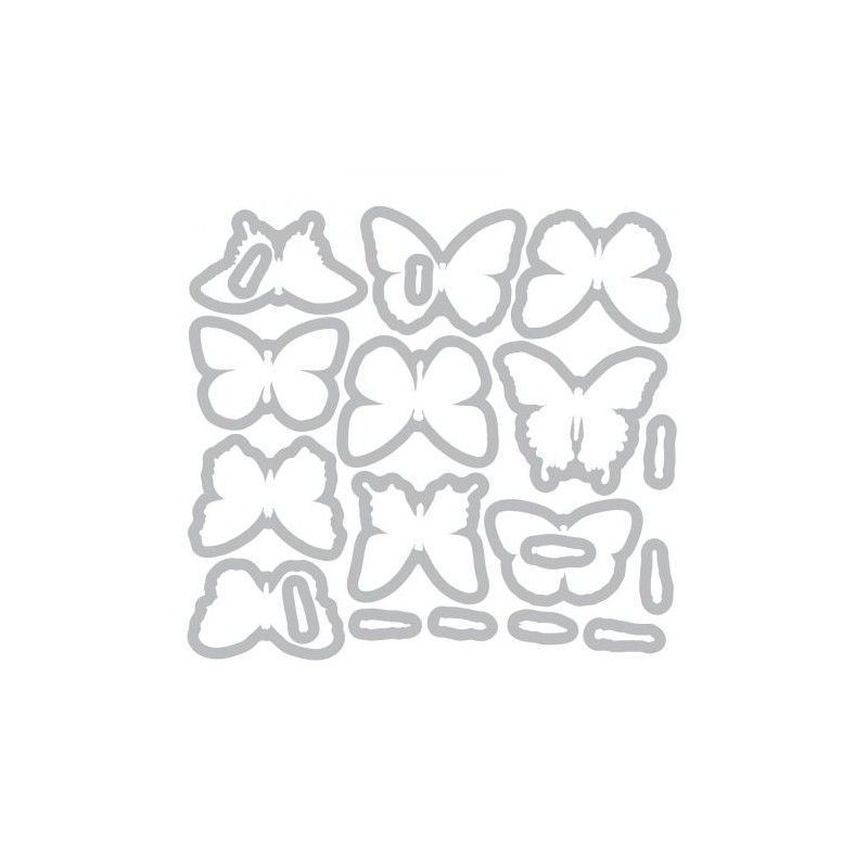 TROQUEL THINLITS MARIPOSAS (20 PCS) DE TIM HOLTZ