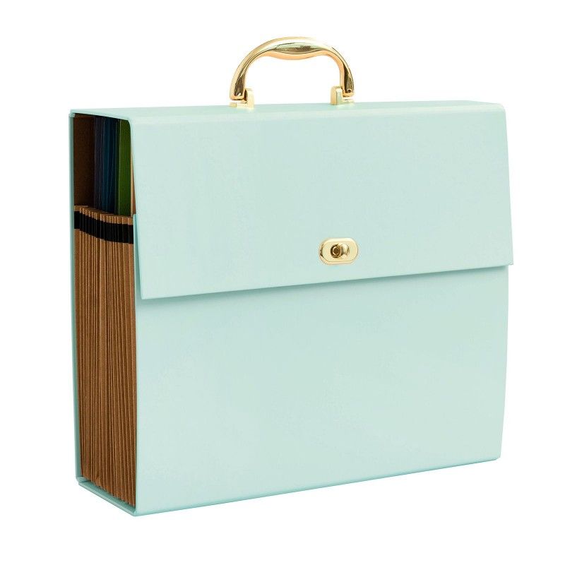 CARPETA DE ALMACENAMIENTO 30 X 30 CM COLOR MENTA