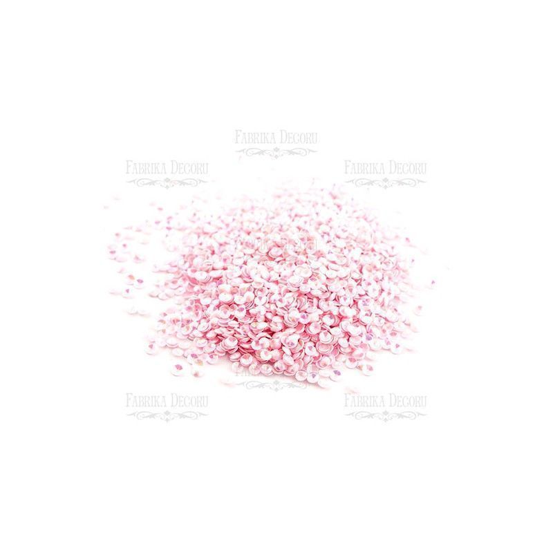 LENTEJUELAS COPA REDONDA COLOR ROSA CON NACAR IRIDISCENTE