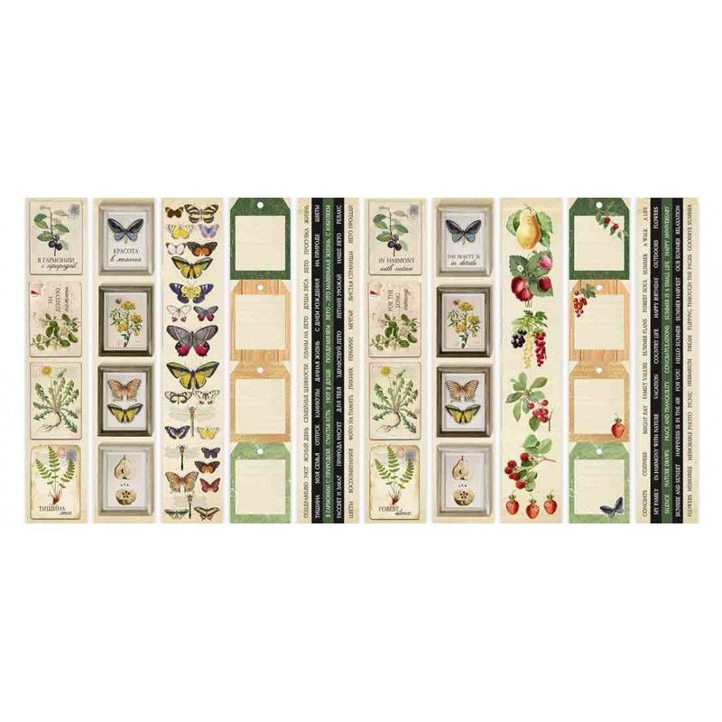 SET DE PAPELS SUMMER BOTANICAL DIARY 30.5CM X 30.5CM