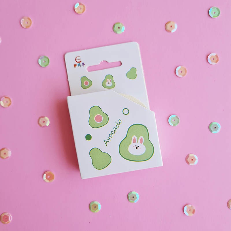 WASHI TAPE DE AGUACATES CAJITA CONEJO