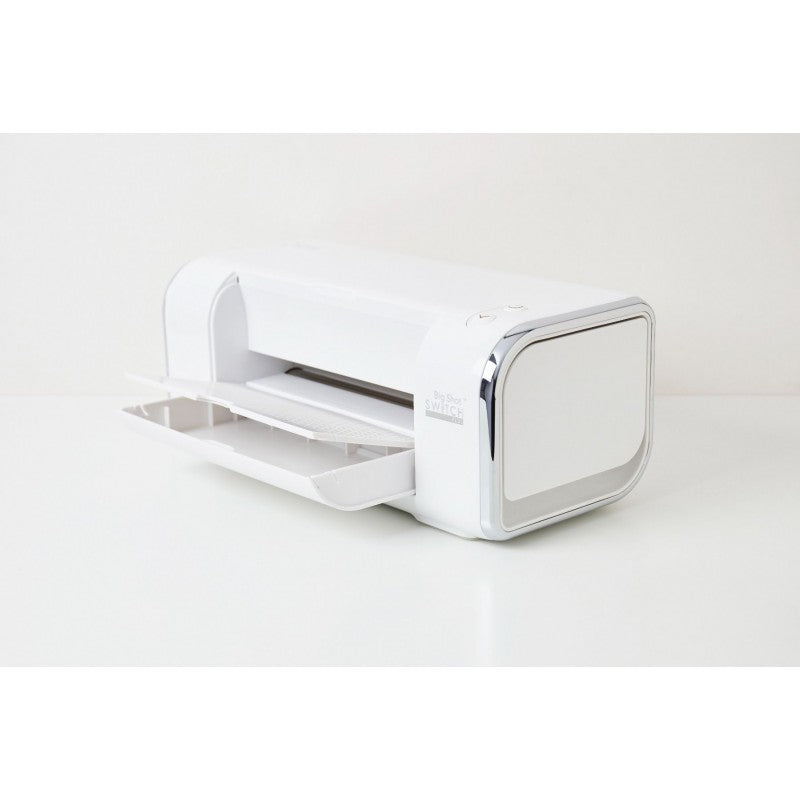 BIG SHOT PLUS SWITCH ELECTRICA DE SIZZIX BLANCA Y GRIS