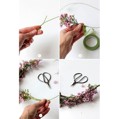 ALAMBRE Y CINTA PARA FLORES (12MT)