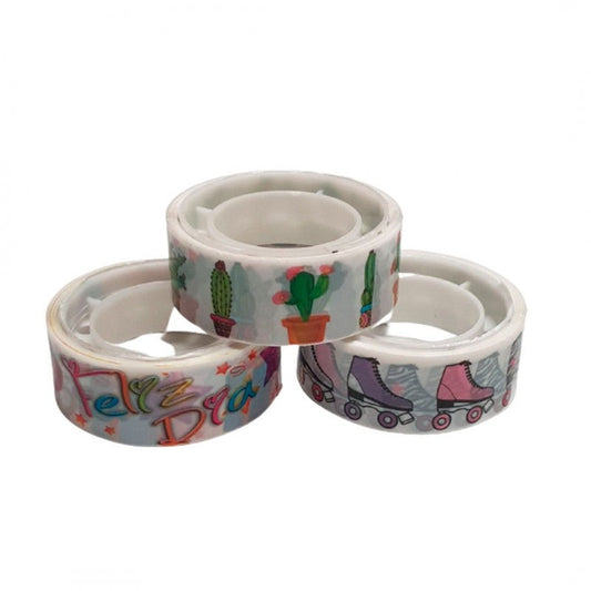 CINTAS IMPRESAS DECORATIVAS CACTUS 15 MM X 5 MTS (3 PCS)