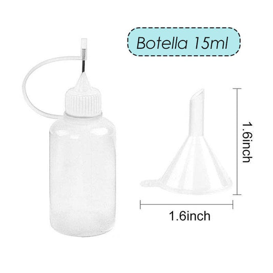 BOTELLA PUNTA DE PRECISION 0.5 oz (15ml)  + Mini Embudo