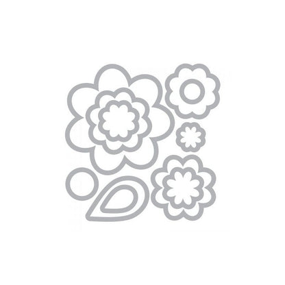 TROQUEL FRAMELITS SIZZIX FLORES (11 PCS)