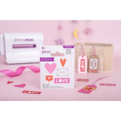 MINI JUEGO DE TROQUELES EMOTICONES (5 PCS)