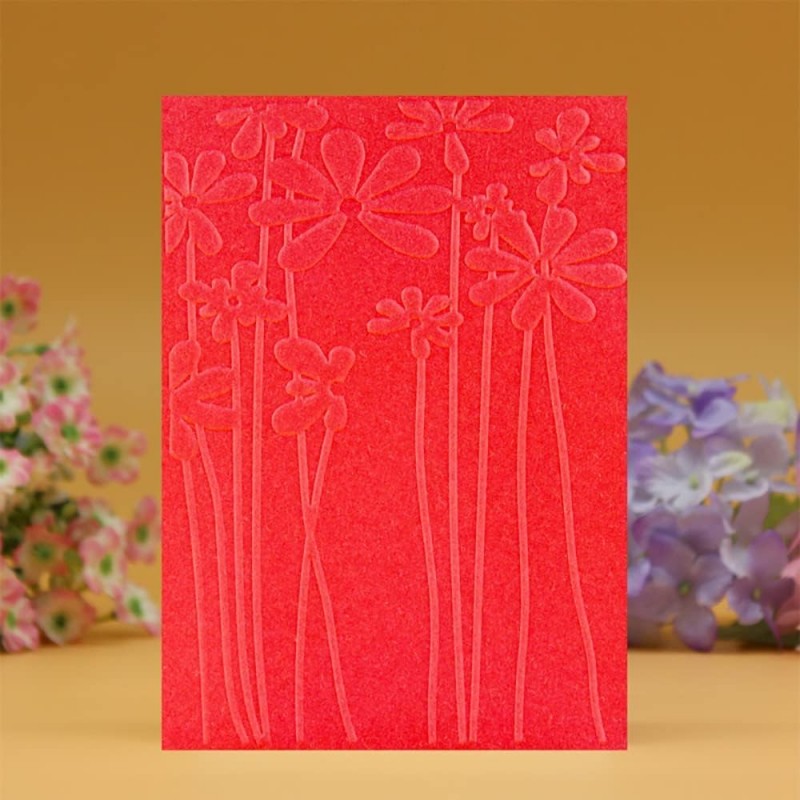 FOLDER DE EMBOSSING FLORES CON TALLO (1 PC)