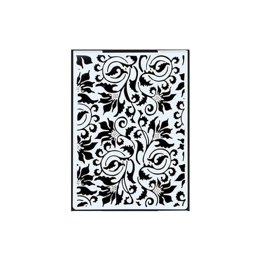 FOLDER DE EMBOSSING ESTAMPADO DE FLORES (1 PC)