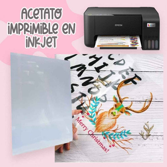 ACETATO IMPRIMIBLE INKJET TAMAÑO CARTA (10 HOJAS)