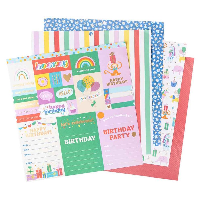 SET DE PAPELES ALL THE CAKE 12 X 12 (24 HOJAS)