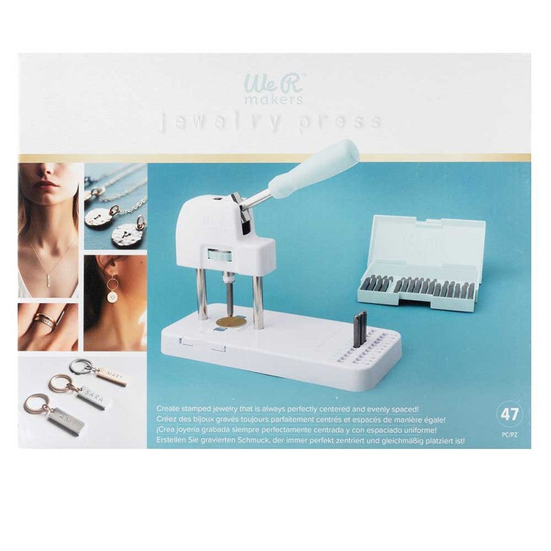 JEWERLY PRESS MAQUINA PARA MARCAR PLACAS CON KIT DE INICIO (47 PIEZAS)