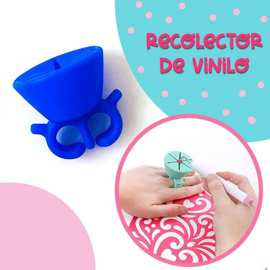 ANILLO RECOLECTOR DE VINILO AZUL ELECTRICO