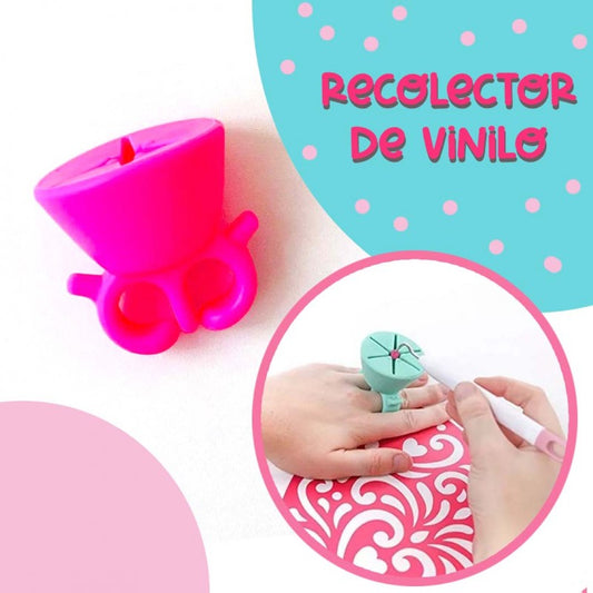 ANILLO RECOLECTOR DE VINILO FUCSIA