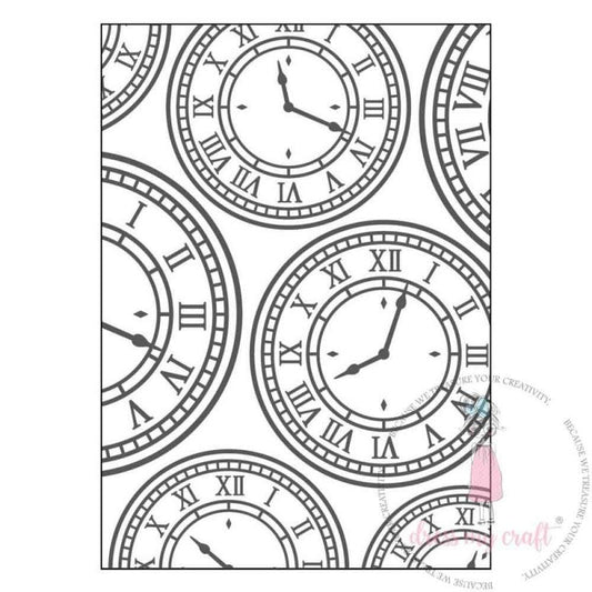 FOLDER DE EMBOSSING RELOJ (1PC)