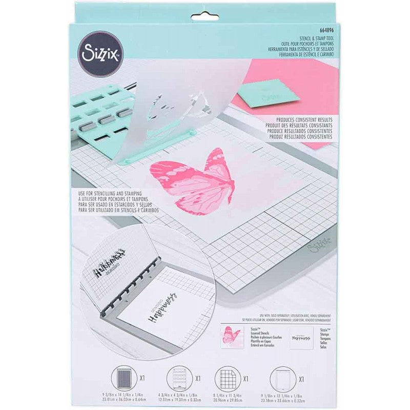 TABLA DE ESTAMPACION DE SELLOS Y PLANTILLAS DE SIZZIX