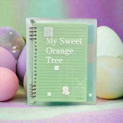 FOLDER CON HOJAS Y SEPARACIONES MENTA