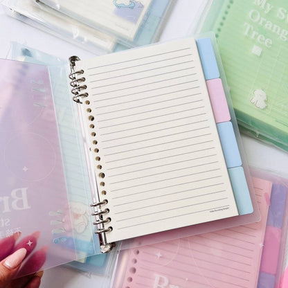 FOLDER CON HOJAS Y SEPARACIONES BLANCO