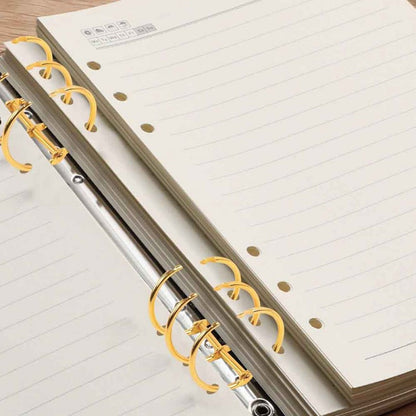 SET DE 2 ANILLAS DORADAS PARA ENCUADERNACION