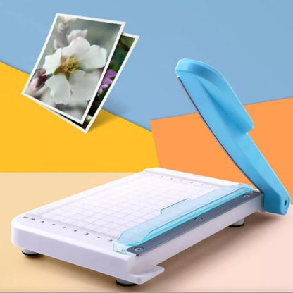 MINI GUILLOTINA DE PALANCA AZUL DE 4 X 6 PULGADAS