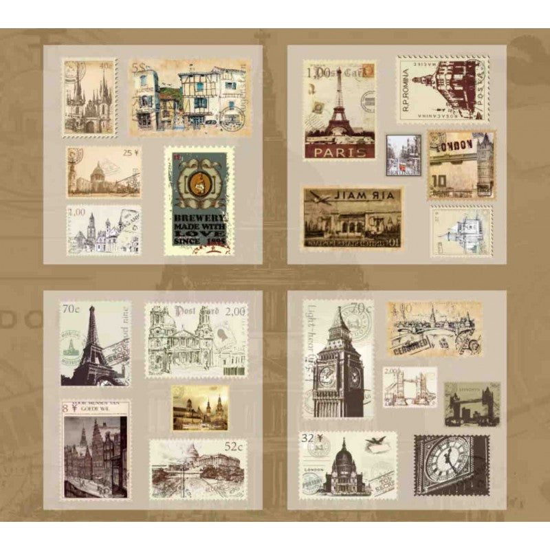 STICKERS POSTALES STEAM AGE (22 PCS)