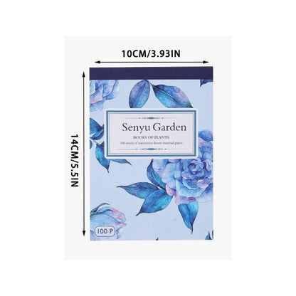 BLOCK SANYU GARDEN AZUL 10 X 14 CM (100 HOJAS)