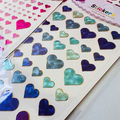 MIX DE STICKERS DE CORAZONES (1UND)