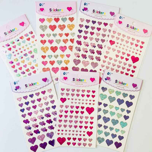 MIX DE STICKERS DE CORAZONES (1UND)